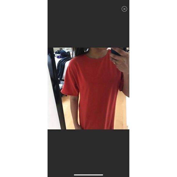 Forever 21 Drape Orange Shift Dress Keyhole Open Back Size: XS - Picture 2 of 3